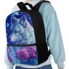 Watdotory Wolf Backpack for Girls 8-10/12-14 Bookbag Kids Pink Rose