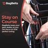 BagBelts Golf Bag Cart Straps, Golf Cart Belt Attachment, Holds