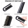 Pack of 2 Travel Hair Brush, Mini Foldable Hair Brush,