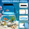 Novique Beach Aquarium Kit Clear Portable Plastic Fish Tank Catch