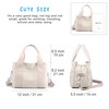 DOURR - Bolsos de lona con asa superior para mujer,