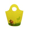 Felt Bag Felt Basket Easter Basket with Rabbit and Handle