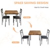 VECELO Kitchen Dining Room Table Set with 2 Chairs for