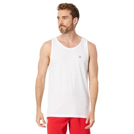 Volcom Men's Solid Heather Tank, White-New, Large