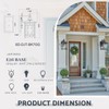 Jafinou Dusk to Dawn Outdoor Wall Sconce, Sand Black Exterior
