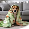 YOOMOOR Green Blanket Spring Blanket Fox Design Suitable for Easter