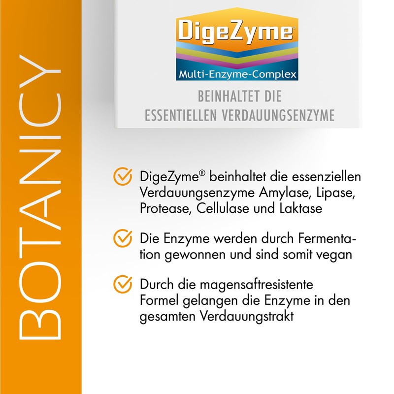 Multi Enzyme Digestive Enzymes for a Better Vedauung Forte with