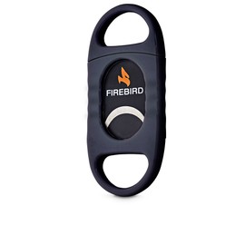 Colibri Firebird Nighthawk Quality Cigar Cutter Double Blade 60 Ring Gauge (BLACK)
