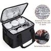 Trunab Reusable 6 Cups Drink Carrier for Delivery Insulated Drink