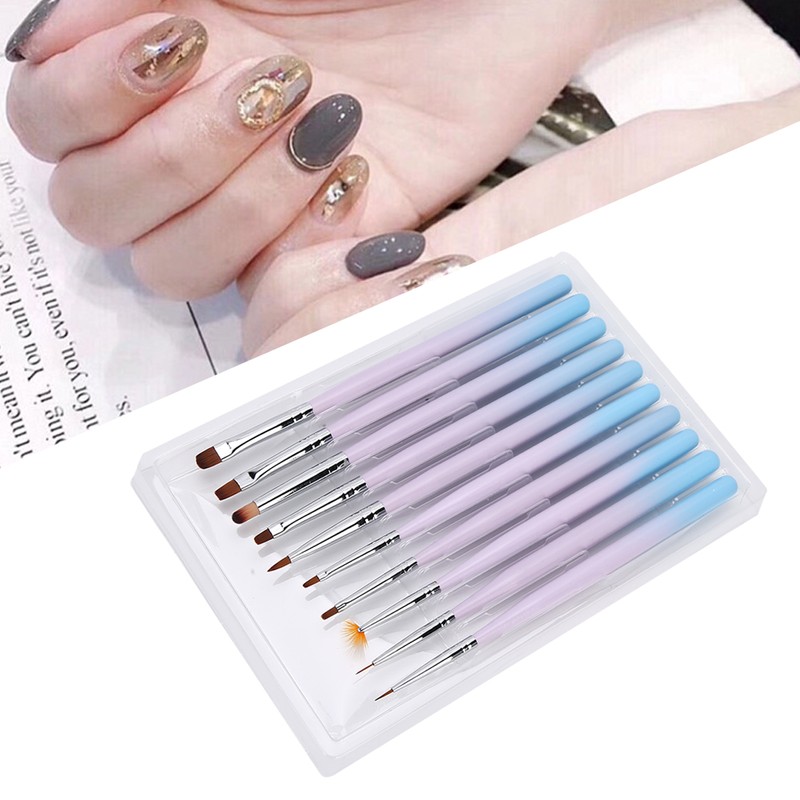 10pcs Nail Art Brush DIY Exquisite Pattern Nail Painting Drawing