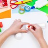 Hemobllo 6pcs White Foam Cylinders 12.5×3.5in – Kid-Safe Polystyrene Craft
