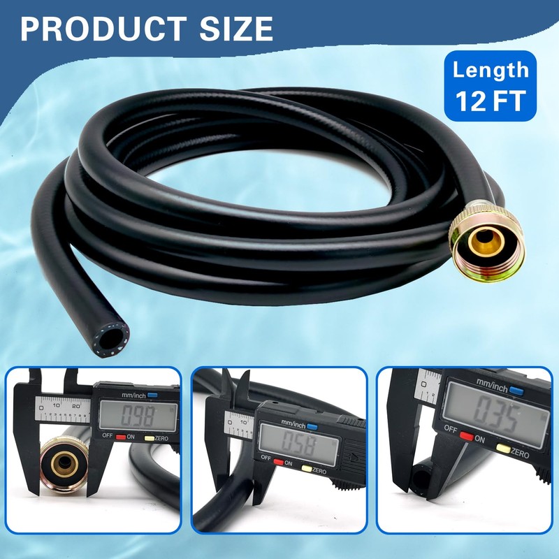 Leakproof Dehumidifier Drain Hose 3/4 Inch FHT Connection Brass Interface