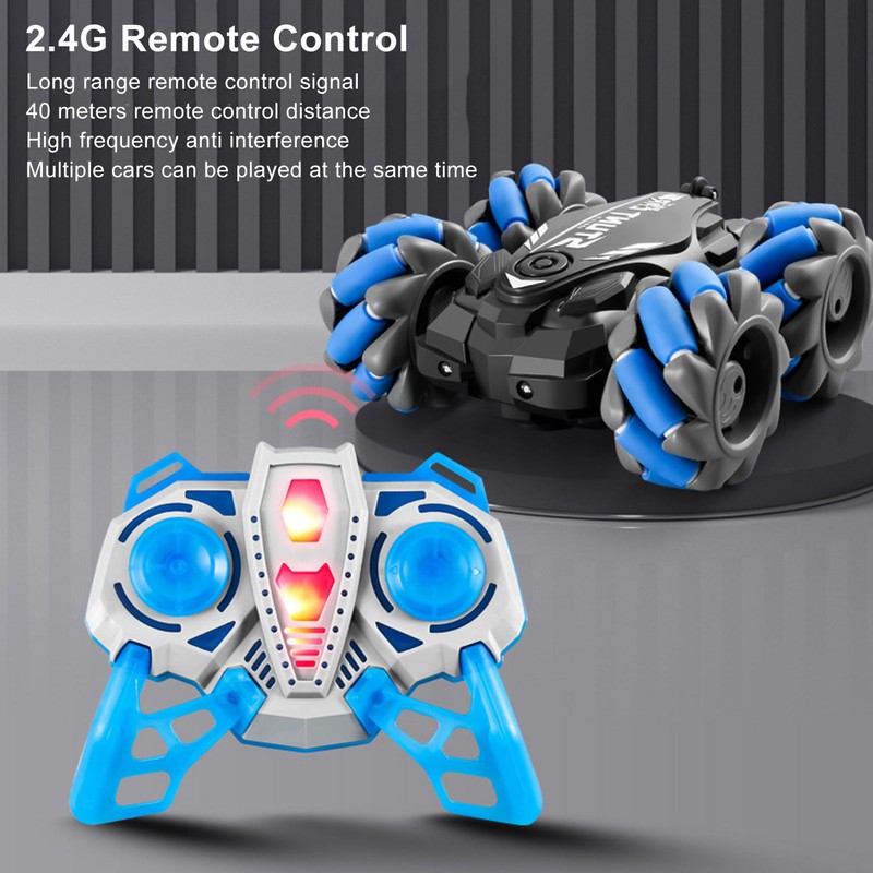 RC Stunt Car 4WD Rotating Flipping Rechargeable 2.4G Remote Control