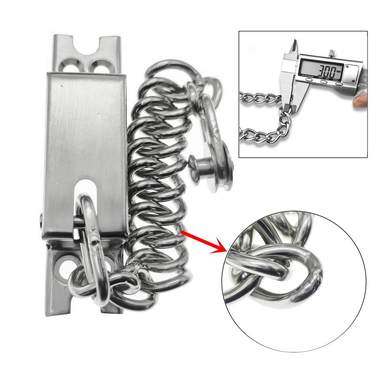 YUOIP® Door Lock Gate Bolt Door Chains Stainless Steel Latches