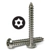 Stainless Steel License Plate Screws Tamper Proof Kit - Torx
