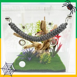 Okueejur 2 Pack Jumping Spider Accessories Rope Bridge with Magnets for Jumping Spiders Handmade Climbing Rope Jumping Spider Enclosure Decoration (Not Included The Jumping Spider Terrarium)