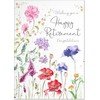 doodlecards Retirement Card Wildflowers Spring Flowers Large A4 Size with