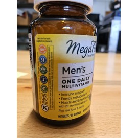 MegaFood Men s One Daily Iron Free 60 Tablets Dairy-Free, Gluten-Free,
