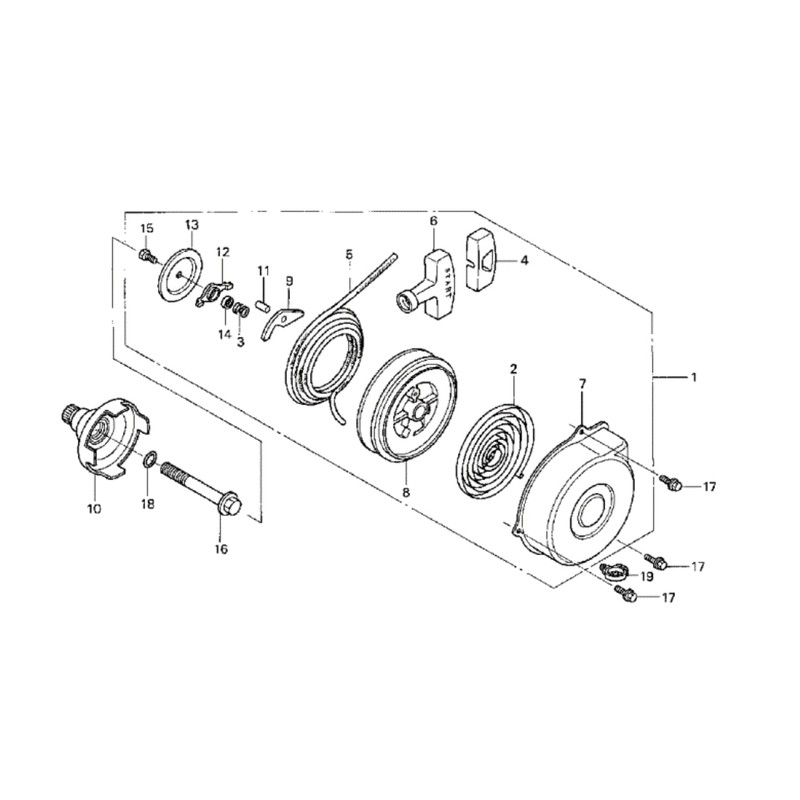 Recoil Pull Starter Fits Honda Rancher TRX350 (2000-2006)