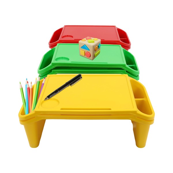 Set of 6 Kids Lap Desk Tray, Portable Activity Table,