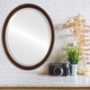 OVALCREST Oval Beveled Wall Mirror for Home Decor - Toronto