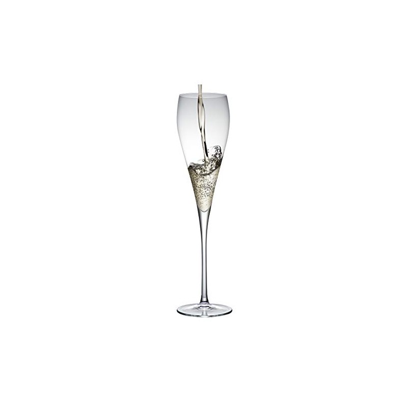 Rona Grace 28 Champagne 9.5 oz. Crystal Flute (Set of
