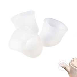 Teapot spout protectors，Silicone teapot spout cover sleeve leak-proof drip-proof teapot spout cover coffeepot spout protectors 3pcs White