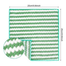 Dacitiery Microfibre Cleaning Cloths, Pack of 9, Super Absorben Reusable Microfibre Cleaning Rag, Multifunctional Dish Polishing Microfiber Cleaning Cloths for Kitchen Home, 25 x 25 cm