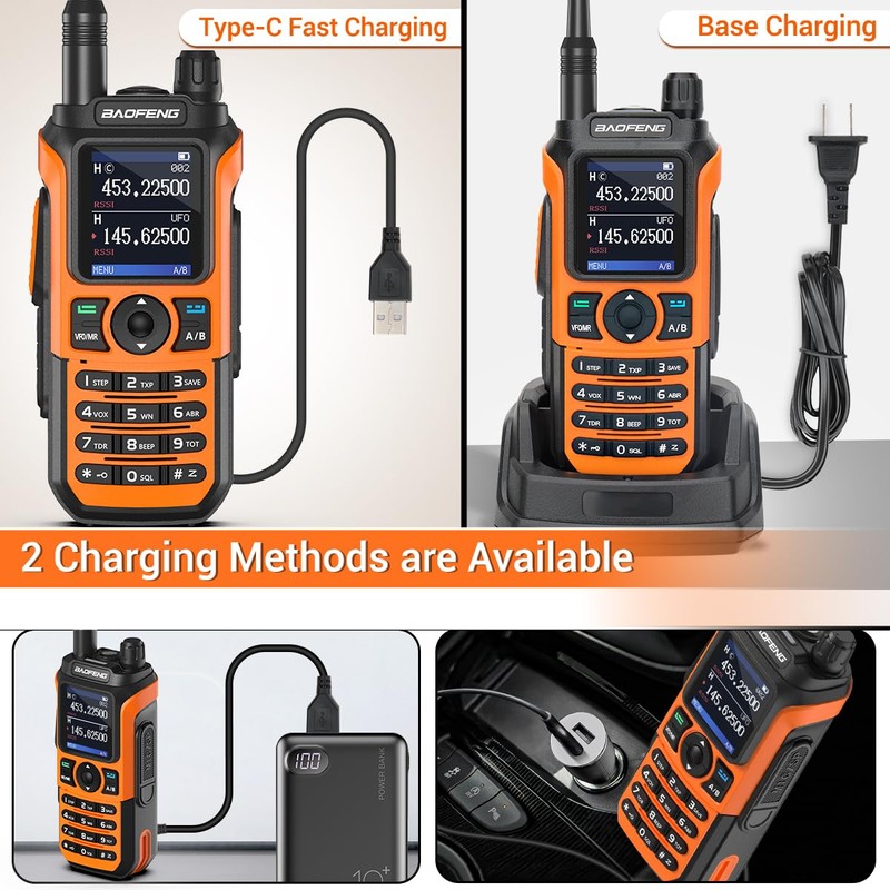 Baofeng Radio Ham Radio Handheld Dual Band Long Range Two