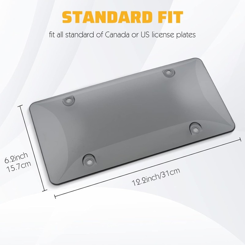 WildAuto License Plate Cover,2Pack Car Licenses Frame Shields with Non-Rusting