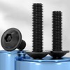 Drenky Flanged Button Head Screws M5 X 25mm Black Socket