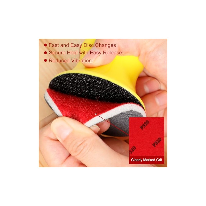 48 Pcs 3 inch Round Sanding Sponge 80-3000 Grit Sandpaper