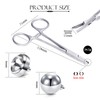 4 mm Piercing Pliers Piercing Tool Stainless Steel Self-Retaining Piercing
