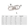 304 Stainless Steel Eye To Eye Swivel Ring,M5 3/16" Key