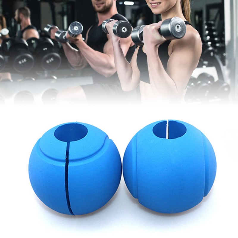 2pcs Dumbbell Grips Thick Silicone Barbell Grips Weight Bar Grips
