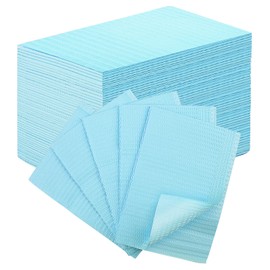 50pcs Disposable Nail Mats Foldable Nail Paper Towels for Table Acrylic Nail Practice Sheet, 3 Ply Waterproof Clean Nail Table Practice Mat for Salon Manicure Tattoo,Nail Art Accessories13"x18" (Blue)