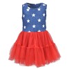 Unique Baby Vestido patriótico tutú para niñas del 4 de