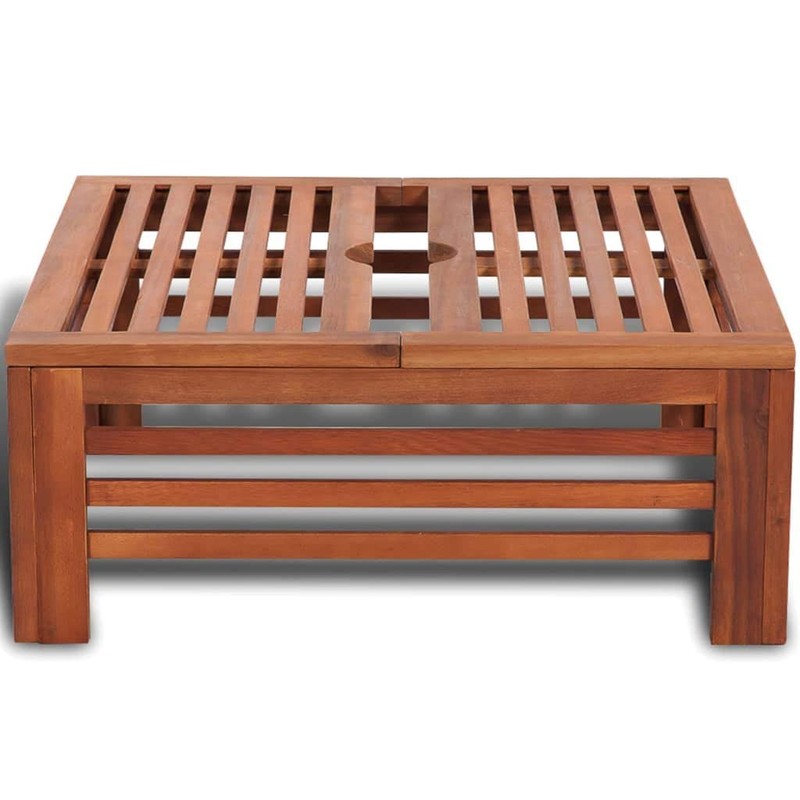 vidaXL Wooden Parasol Stand Cover - Acacia Hardwood - Functional