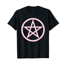 Pastel Goth Shirts For Women, Pink Pentagram Goth Tshirt T-Shirt