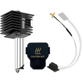 RugooSpink 3D Printer Hotend Kit for Bambu Lab A1/A1 Mini Hot End Kit Assembly Print Head Heater Block with Nozzle Heating Cartridge Thermistor Hotend Replacement 3D Printer Accessories