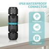 Pack of 4 Cable Connectors Waterproof IP68 for Diameter 5-12