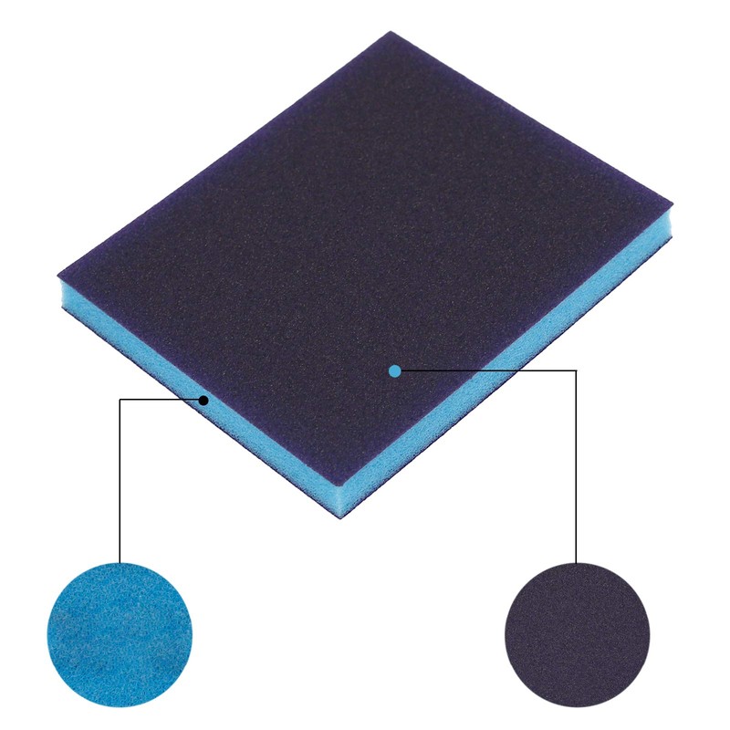 BokWin 16Pcs Sanding Sponge, 120 Grit Washable Sponge Sand Blocks,
