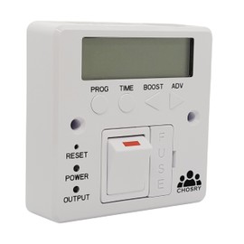 CHOSRY Programmable Fused Spur Timer Switch for electric towel rails, heating, and lighting