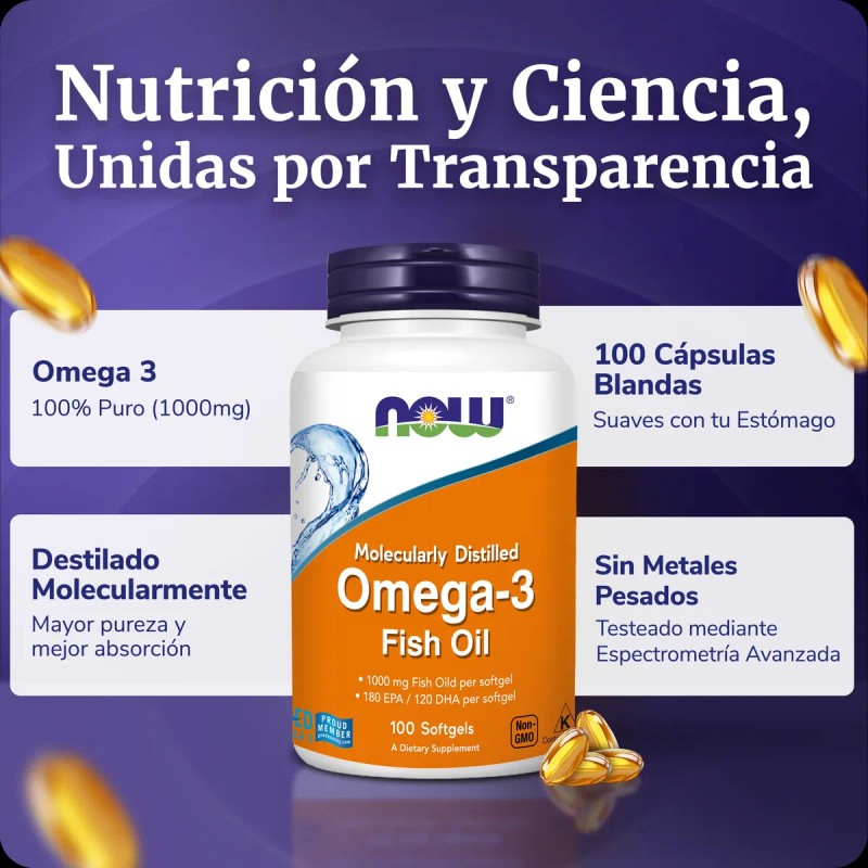 Omega 3 1000mg | 180 Epa / 120 Dha |