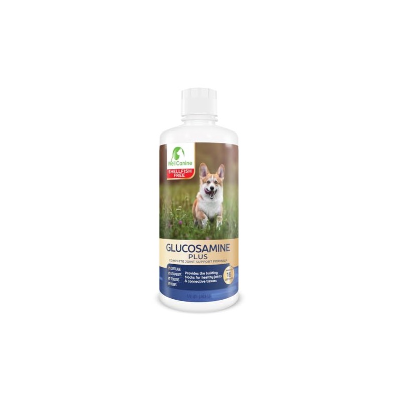 Liquid Glucosamine for Dogs, Hip & Joint Supplement with Chondroitin