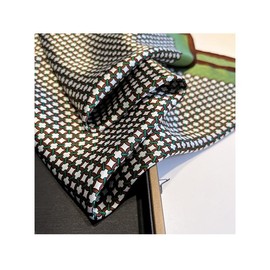 Weximil 100% Mulberry Silk Neck Scarf - 21'' x 21'' Lightweight Neckerchief - Women Men Small Square Digital Printed Scarves Gift Packed 072