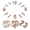 EXCEART Clock Numbers Set Wooden Arabic Numbers DIY Digital Clock