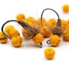 Firehole Slotted Speckled Tungsten Beads 5/64 inch (2.0 mm) Pumpkin