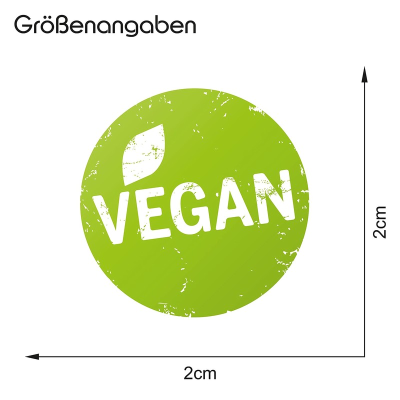 Finest Folia Sticker Ø 20 mm vegan, glutenfree, vegetarian, veggie,