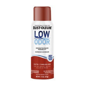 Rust-Oleum Low Odor Premium Spray Paint, 11 oz, Matte Timeless Red